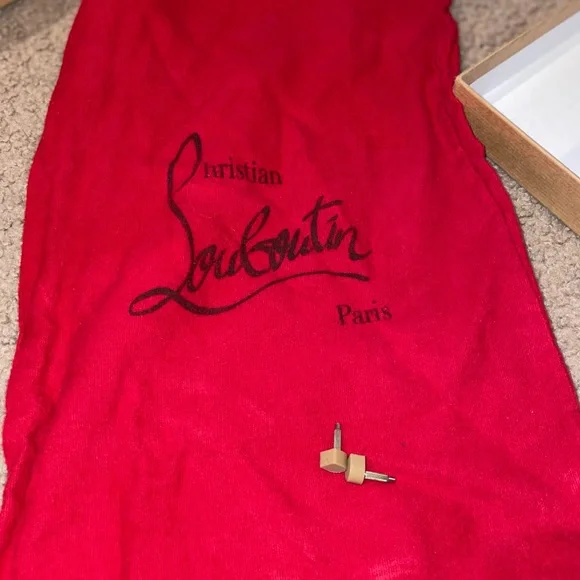 Christian Louboutin Talitha 100 Glitter mini/ specchio toe - Picture 3 of 14